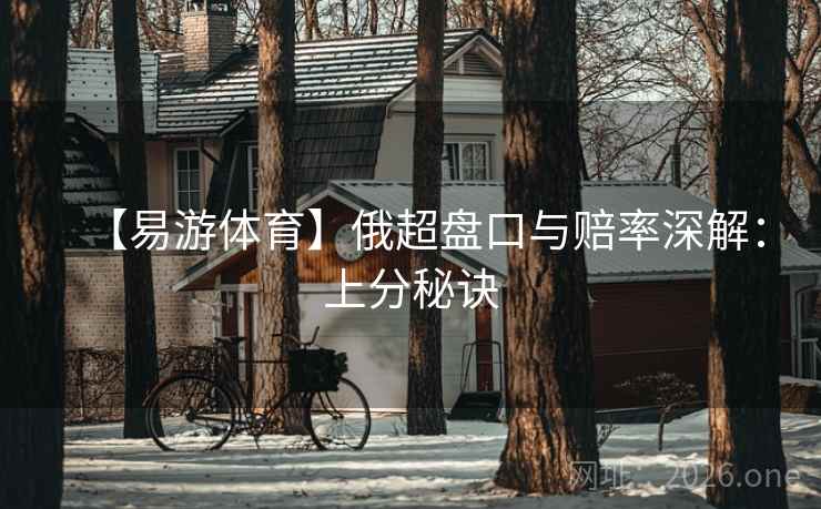 【易游体育】俄超盘口与赔率深解:上分秘诀