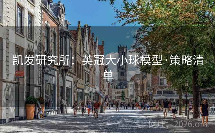 凯发研究所:英冠大小球模型·策略清单