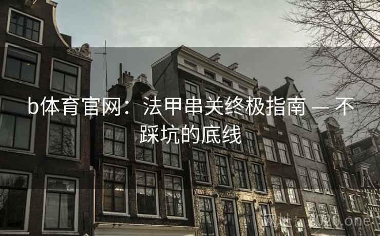 b体育官网:法甲串关终极指南 — 不踩坑的底线