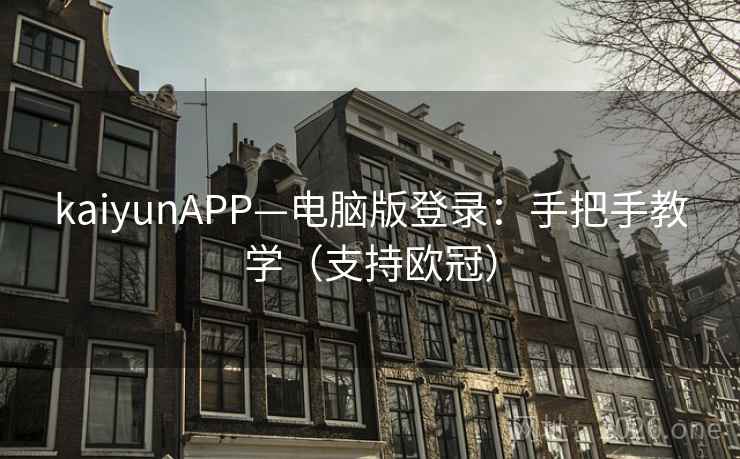 kaiyunAPP—电脑版登录：手把手教学（支持欧冠）