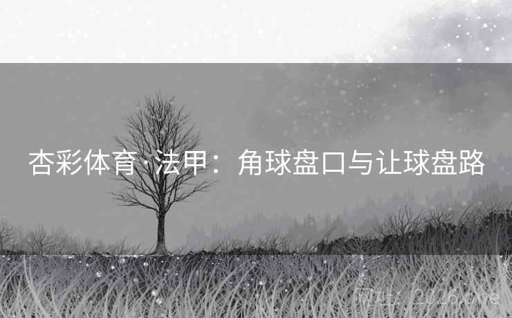 杏彩体育·法甲：角球盘口与让球盘路
