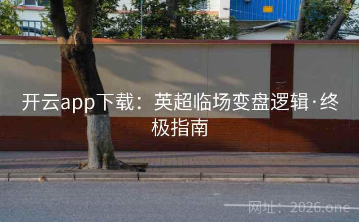 开云app下载：英超临场变盘逻辑·终极指南